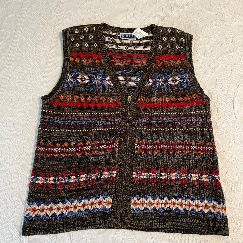 Lauren Ralph Lauren Multicolor Knit Sweater Vest